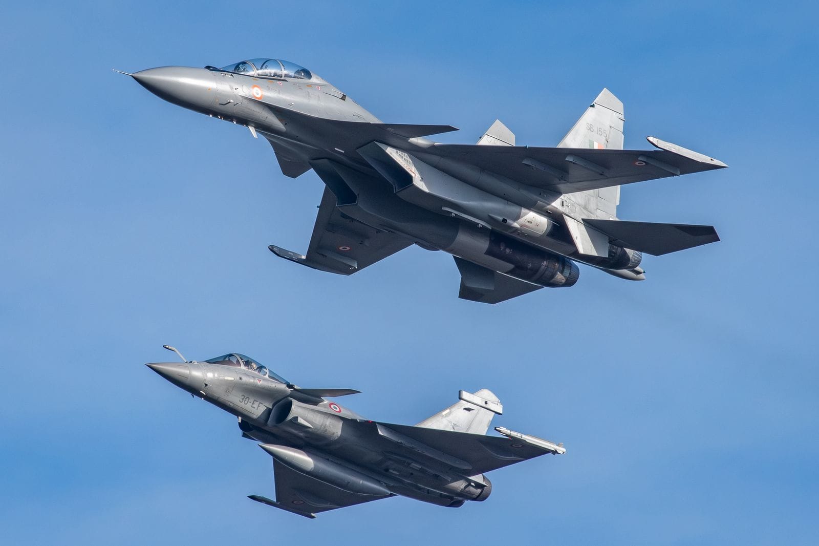 Su30 MKI & Rafale together - Source IAF on X