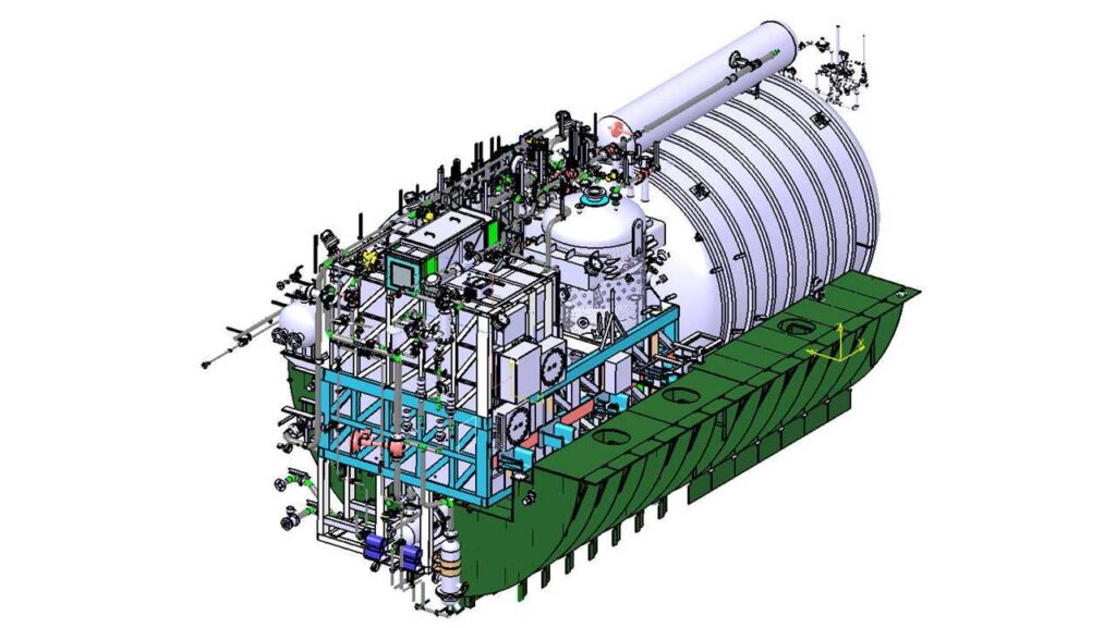 DRDO indigenous AIP fuel-cell module designed for the Kalvari-class submarine