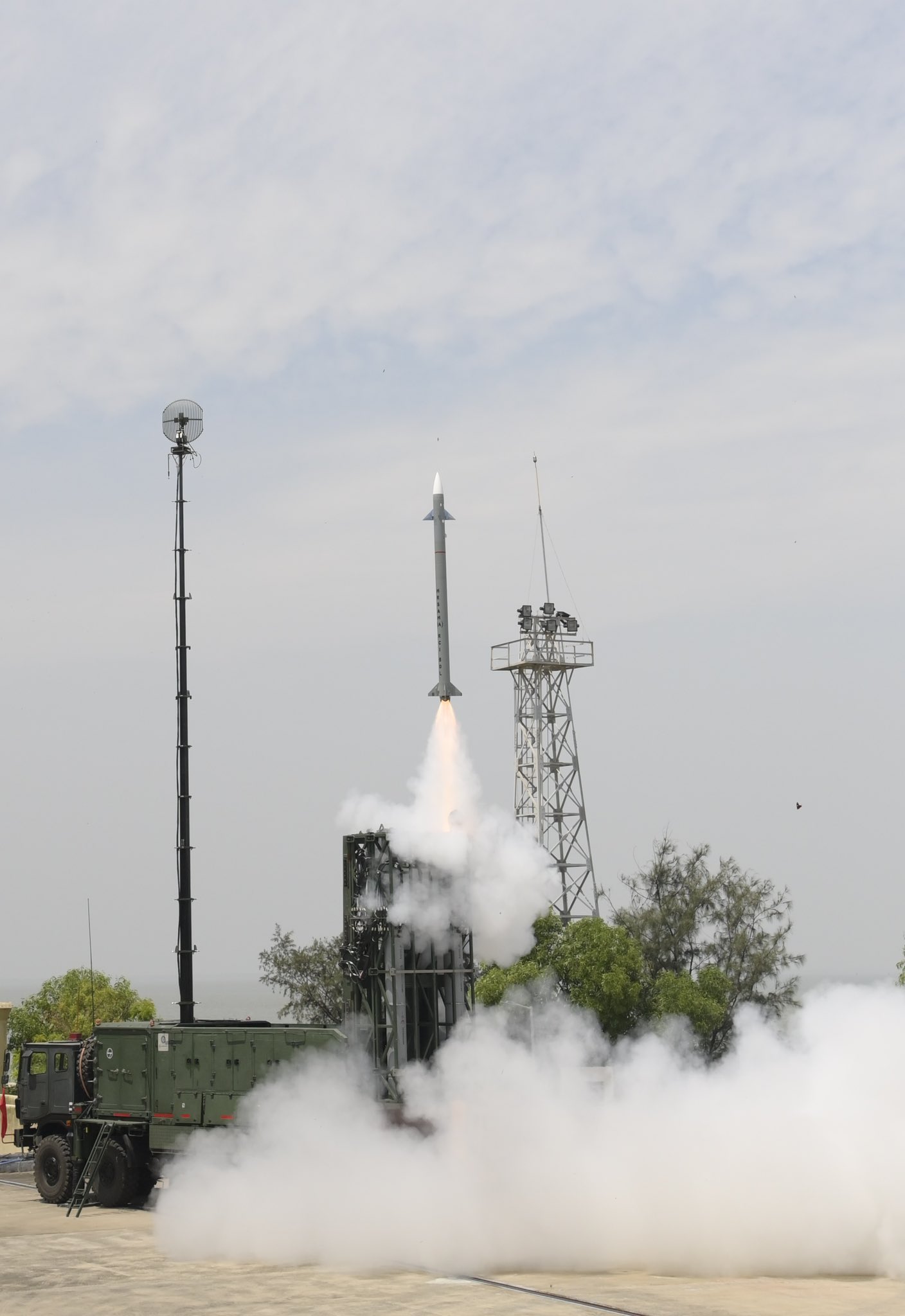 MRSAM Barak-8 launch, a medium-range layer of India's air defence shield