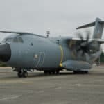 Airbus A400M Atlas military transport aircraft, the heaviest-lift contender in India's MTA programme