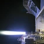 GE F414 engine running in afterburner during a test, the powerplant chosen for India's AMCA Mk1