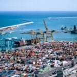Modern deep-water container terminal of the kind Vadhvan Port aims to become
