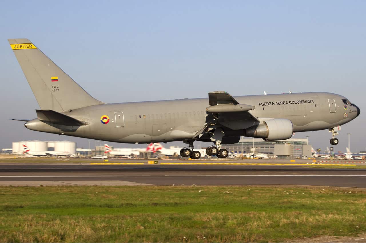 A Boeing 767-based MMTT tanker, the same aircraft type India will convert with Israel Aerospace Industries