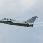 A Dassault Rafale fighter jet in flight, the aircraft type at the centre of India's 114-jet deal